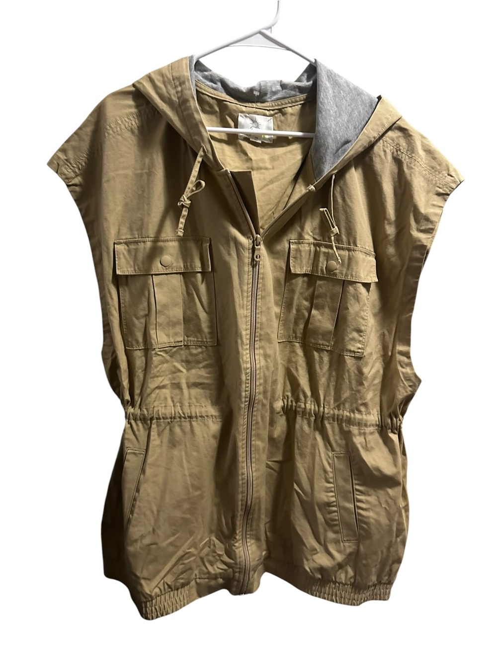Aerie Sleeveless Hooded Utility Jacket size XXL - Picture 2 of 8